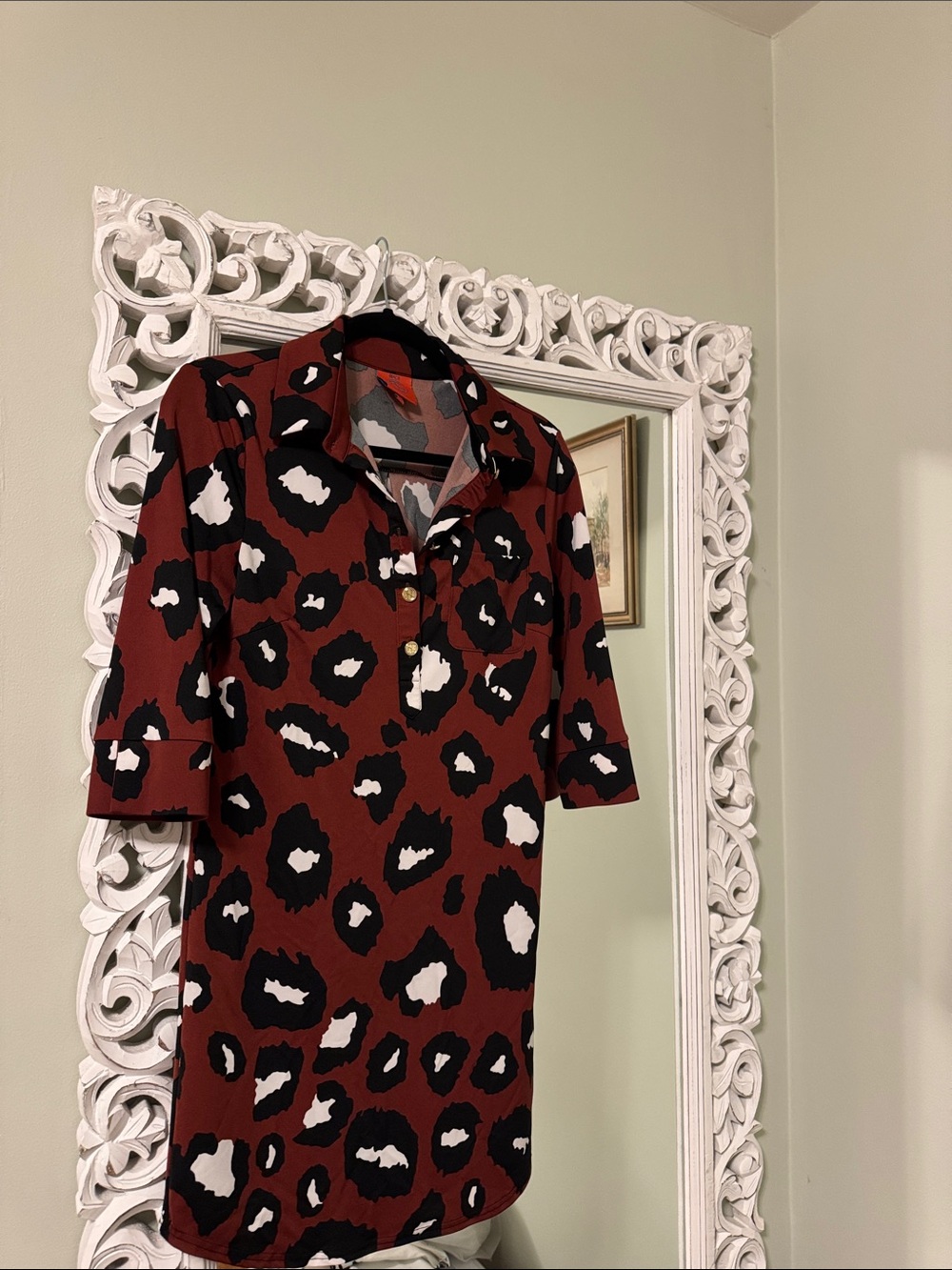 Tunic animal print dress